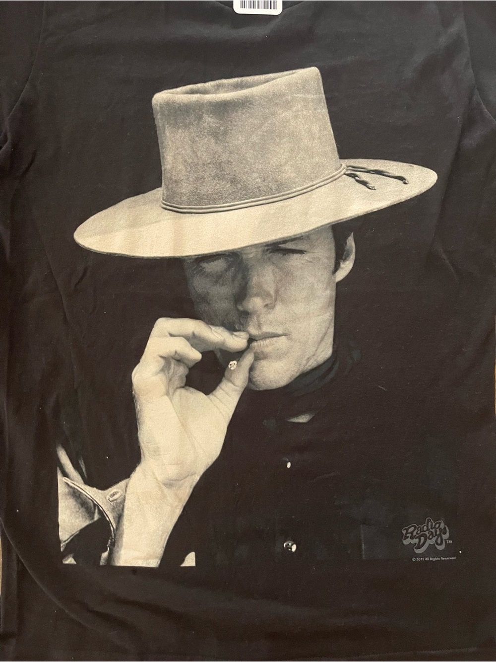 Radio Days Clint Eastwood Inspired Cowboy Graphic T-Shirt – Black – Small – NWT - Picture 2 of 5